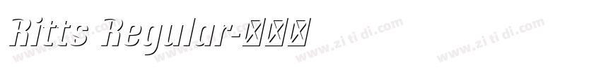 Ritts Regular字体转换